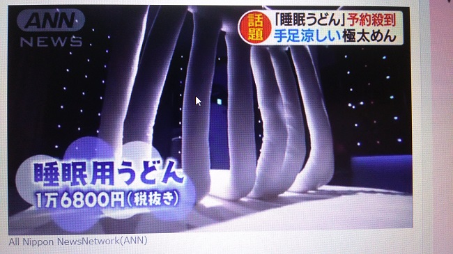 睡眠用うどん